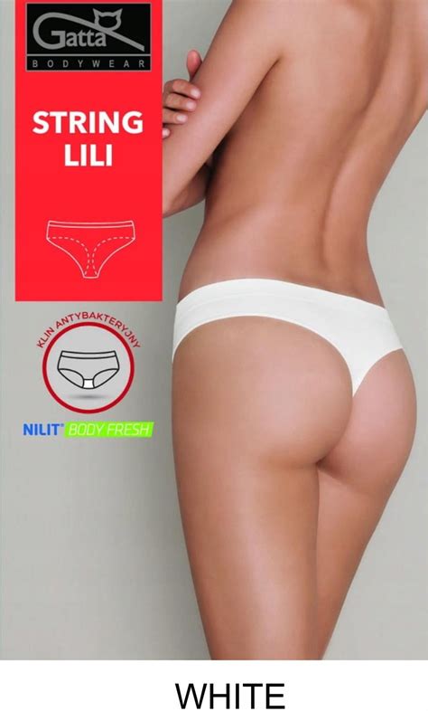 GATTA Majtki String Lili XL White Ceny I Opinie Ceneo Pl