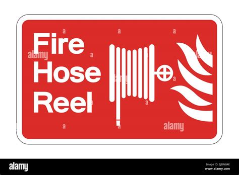 Fire Hose Reel Symbol Sign On White Background Vector Illustration Stock Vector Image And Art Alamy