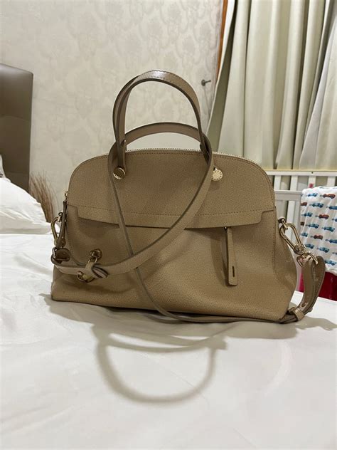 Furla Piper Dome Bag Tas Furla Beige Tas Kantor Office Bag Barang