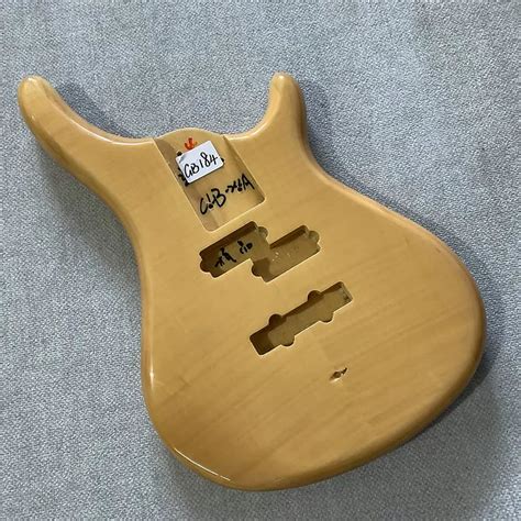 Solid Basswood 4 String Bass Guitar Body With Maple Reverb Australia