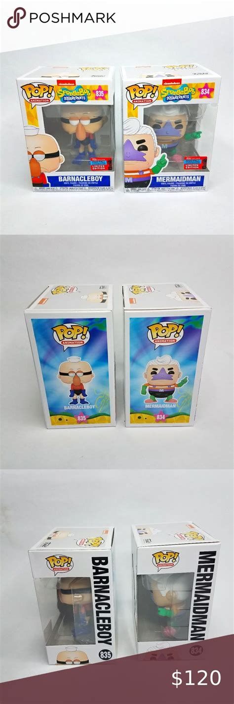 Funko Pop Nycc 2020 Mermaid Man And Barnacle Boy Mermaid Man Funko Funko Pop