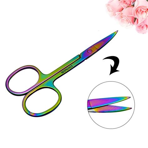 New Makeup Scissor Colorful Eyebrow Scissors Nose Hair Trimmer