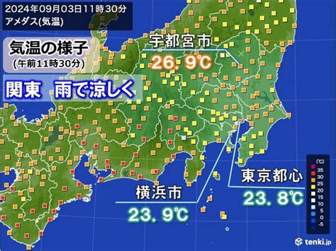 関東 曇天で気温上がらず 局地的に激しい雨 今夜は秋の気配か気象予報士 日直主任 2024年09月03日 日本気象協会 Tenkijp