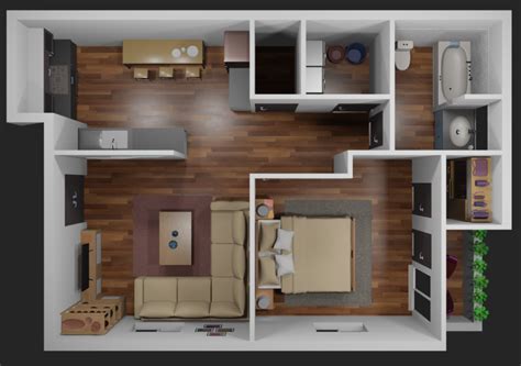 3D Apartment floor plans | CGTrader