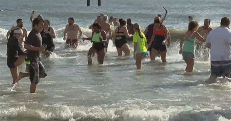 Hundreds Ring In New Year With Annual Polar Bear Plunge At Jersey Shore