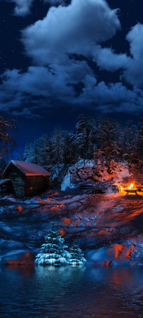 Night Snow Wallpapers - 4k, HD Night Snow Backgrounds on WallpaperBat