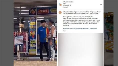 Fakta Di Balik Viral Pegawai Minimarket Marahi Tukang Parkir Ternyata