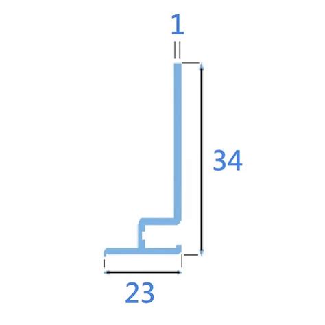 Aluminium Starter Profile For Cedral Click Cladding 3000mm Vertical