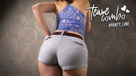 Amateur Milf In Tight Shorts And Full Back Panties Tease Visible Panty Line Teasecombo