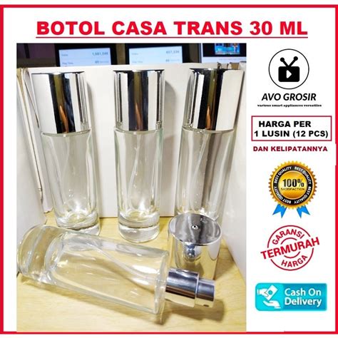 Jual Botol Parfum Casa Trans 30 Ml Silver 1 Lusin 12 Pcs Shopee