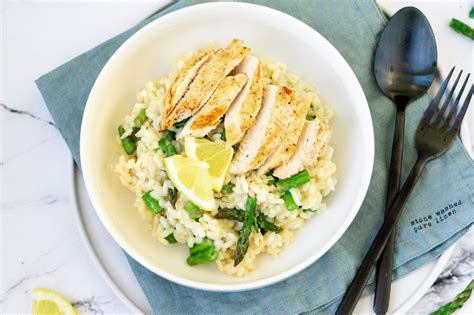 Citroen Risotto Met Groene Asperges En Kip Recept De Kokende Zussen