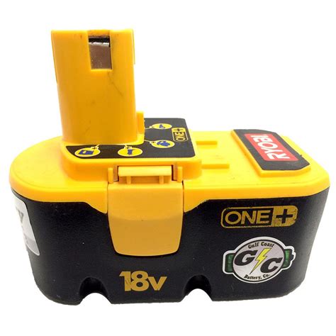 Ryobi 18 Volt Battery UPGRADED REBUILD Service with Tenergy 2.2Ah NiCd ...