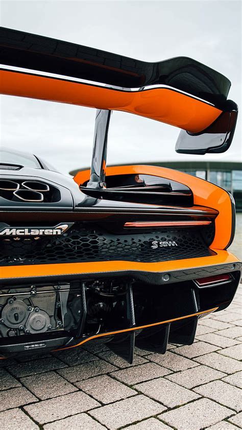 Mclaren Senna Orange Car Hypercar Supercar New Black Hd Mobile