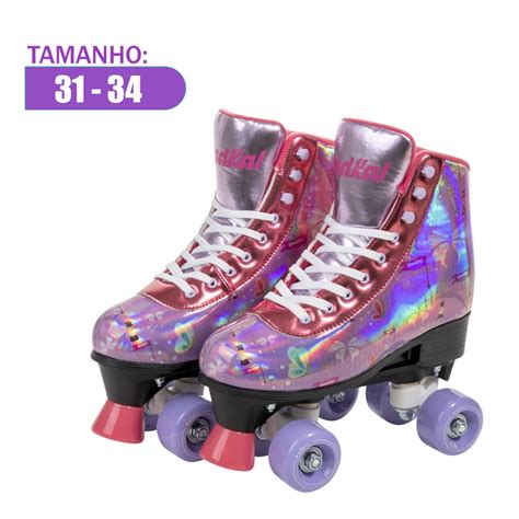 Patins Rodas Roller Skate Ajust Vel Fada Rl F Nix Submarino