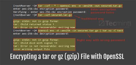 How To Encrypt And Decrypt Files And Directories Using Tar And Openssl