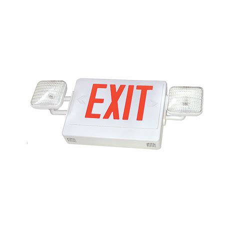 Xem8u Led Exit And Incandescent Emergency Combo Advantage Environmental Lighting