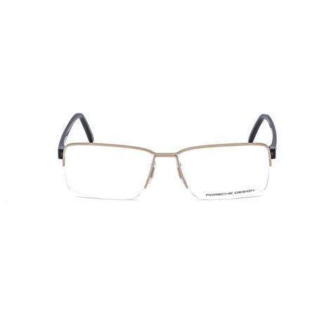 Porsche Design Mens Gold Tone Square Eyeglass Frames 8351 D 56