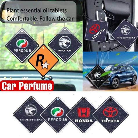 Proton Perodua Honda Toyota Nissan Car Fragrance Sheet Perfume Pendant