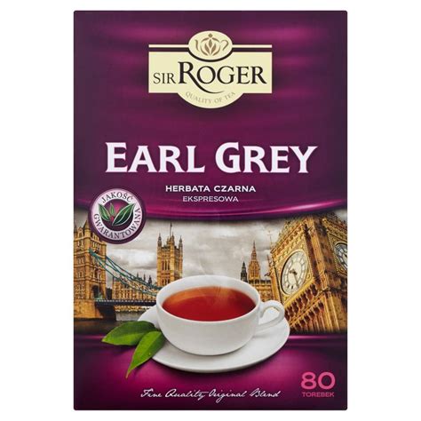 Sir Roger Earl Grey Herbata Czarna Ekspresowa 120 G 80 Torebek Inna