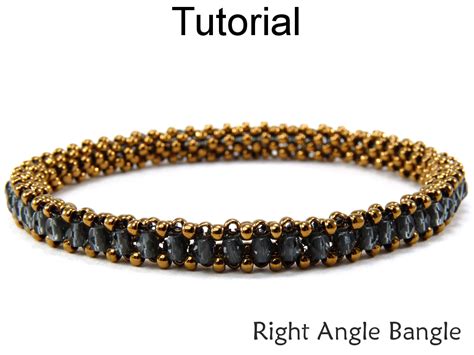 Beading Tutorial Pattern Bracelet Tubular Right Angle Weave Raw