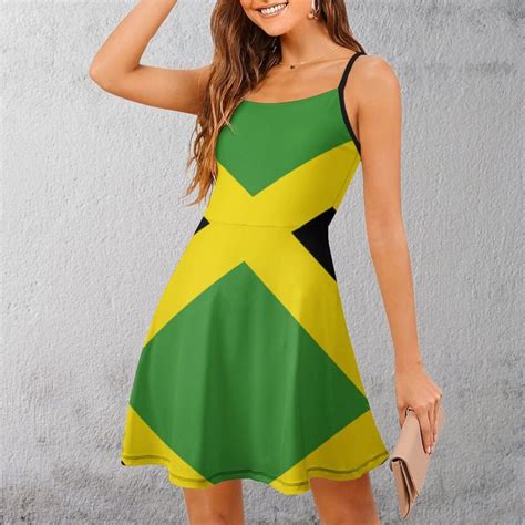 Novelty Fun Jamaica Flag Dress Free Shipping