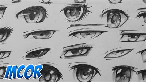 Dibujando Bocetando Ojos Manga 29 Formas Diferentes YouTube