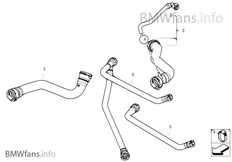 Cooling System Water Hoses Bmw X3 E83 Lci X3 2 0d N47 Europe