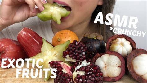 Exotic Fruits Asmr No Talking Crunchy Eating Sounds Ne Lets Eat Youtube