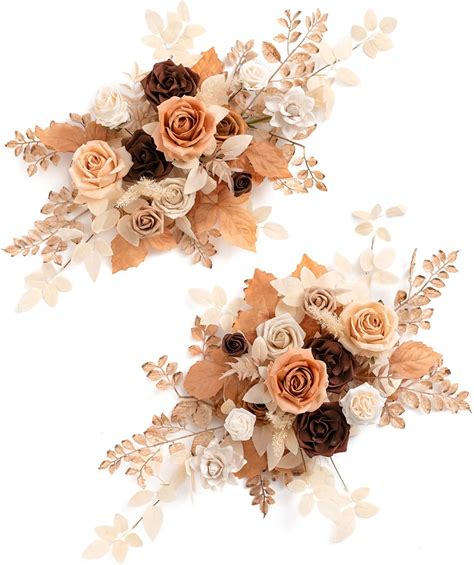 Lings Moment 2pcs Artificial Floral Swags Centerpieces