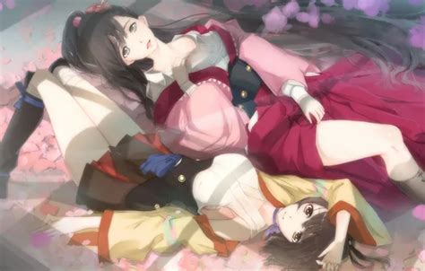 Wallpaper Art Mumei Anime Petals Koutetsujou No Kabaneri Sakura