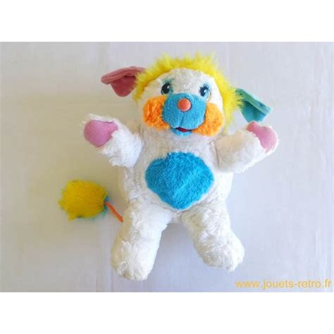 Grand Popples Original Puffball Blanc Mattel 1986 Jouets Rétro Jeux