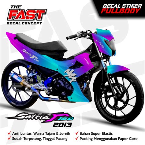 Newest Decal Satria F150 Facelift Full Body Sticker Satria F150