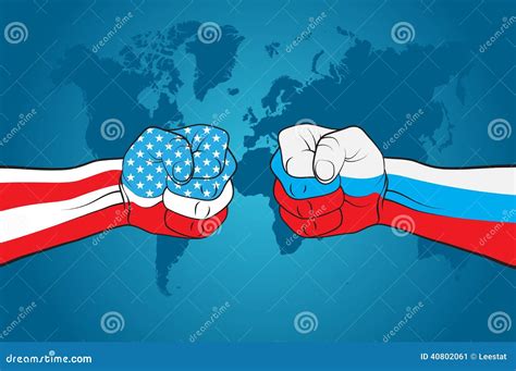 Usa Versus Russia Stock Vector Illustration Of Talk 40802061