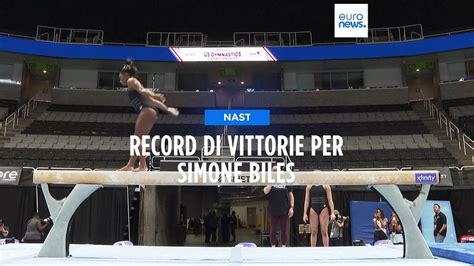 Stati Uniti Record Della Ginnasta Simone Biles Otto Titoli Nazionali