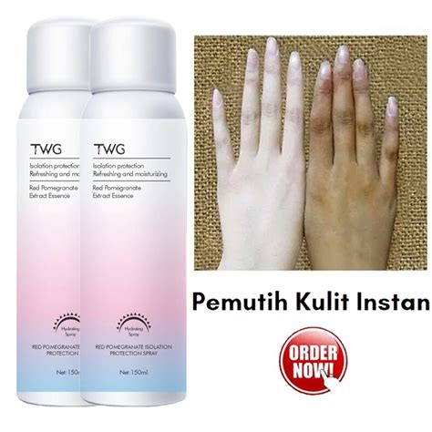 Jual TWG Moisturizing Spray Pemutih Kulit Seluruh Tubuh 150 Ml Red