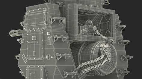 Mark 15 Phalanx Close In Weapon System Sand 3D Model 69 3ds Blend