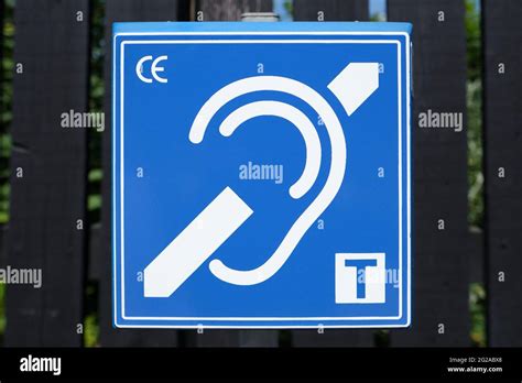 Hearing Loop Symbol. An audio induction loop to aid people with hearing ...