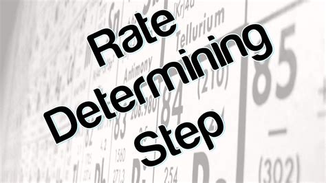 Rate Determining Step Youtube