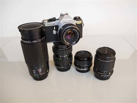 Camera Pentax ME Super with four additional lenses - Catawiki