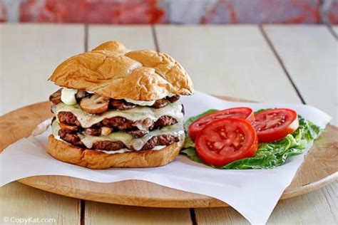 Smashburger Truffle Mushroom Swiss Burger Copykat Recipes