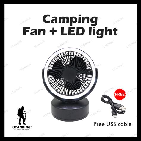 Love Utanking In Usb Camping Fan Lamp Hanging Led Light Tent