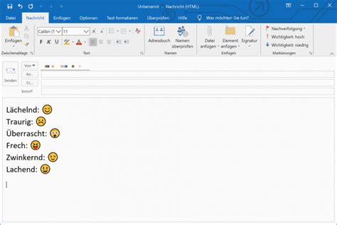 Smileys in Outlook einfügen heise online