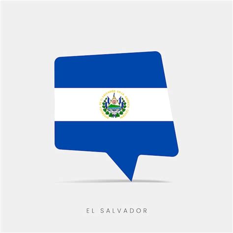 Premium Vector El Salvador Flag Bubble Chat Icon