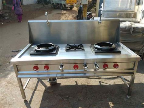 Two Three Burner Chinese Gas Range Sheela Equipments