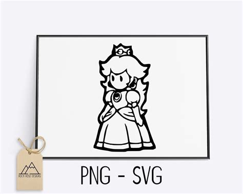 Princess Peach Svg