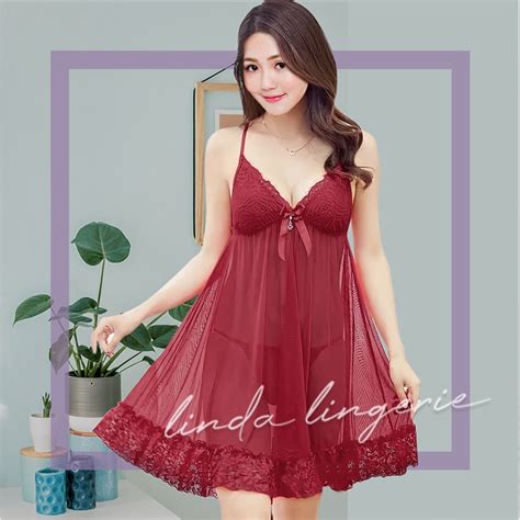 Jual LindaGalz Sexy Lingerie Jumbo Big Size Baju Tidur Sexy 1288 Baju