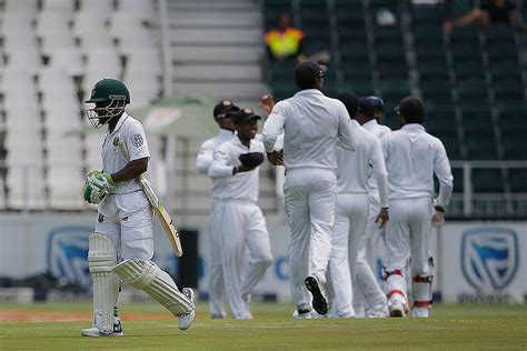 Temba Bavuma's troubles continued with a second-ball duck ...