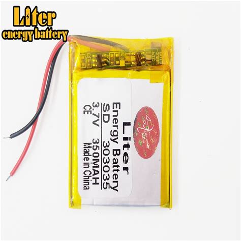 3 7V 350 Mah 303035 Lithium Polymeer Li Po Li Ion Vicedeal