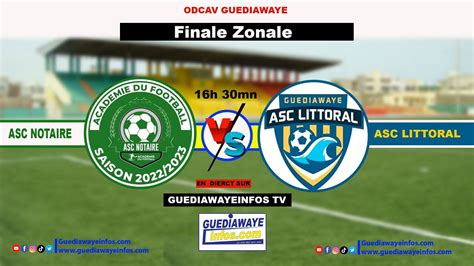 En Direct Navetane Guediawaye Finale Zone Asc Notaire Vs Asc