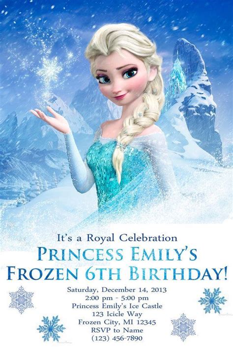 Frozen Birthday Party Frozen Birthday Party Invites Birthday Party